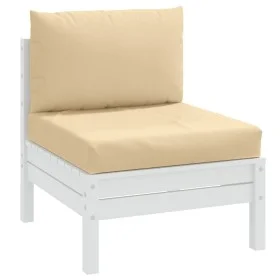 Cushions for pallet sofa 2 units beige melange fabric by , Cushions for chairs and sofas - Ref: Foro24-4002644, Price: 49,10 ...