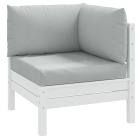 Kissen für Palettensofa, 3 Stück, hellgraue Melange-Stoffe von , Kissen für Stühle und Sofas - Ref: Foro24-4002652, Preis: 61...