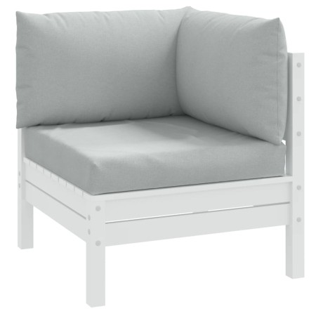 Cushions for pallet sofa 3 units light gray melange fabric by , Cushions for chairs and sofas - Ref: Foro24-4002652, Price: 6...