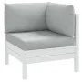 Kissen für Palettensofa, 3 Stück, hellgraue Melange-Stoffe von , Kissen für Stühle und Sofas - Ref: Foro24-4002652, Preis: 55...