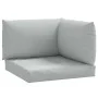 Cushions for pallet sofa 3 units light gray melange fabric by , Cushions for chairs and sofas - Ref: Foro24-4002652, Price: 5...