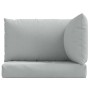 Cushions for pallet sofa 3 units light gray melange fabric by , Cushions for chairs and sofas - Ref: Foro24-4002652, Price: 6...