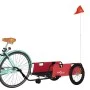 Bicycle trailer made of Oxford fabric and red and black iron. by , Bicycle trailers - Ref: Foro24-94195, Price: 102,73 €, Dis...