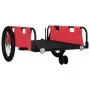 Bicycle trailer made of Oxford fabric and red and black iron. by , Bicycle trailers - Ref: Foro24-94195, Price: 102,73 €, Dis...