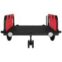 Fahrradanhänger aus Oxford-Stoff und rotem und schwarzem Eisen. von , Fahrradanhänger - Ref: Foro24-94195, Preis: 104,83 €, R...