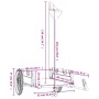 Fahrradanhänger aus Oxford-Stoff und rotem und schwarzem Eisen. von , Fahrradanhänger - Ref: Foro24-94195, Preis: 104,83 €, R...