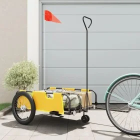 Bicycle trailer made of Oxford fabric and yellow and black iron. by , Bicycle trailers - Ref: Foro24-94197, Price: 101,18 €, ...