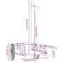 Fahrradanhänger aus Oxford-Stoff und gelbem und schwarzem Eisen. von , Fahrradanhänger - Ref: Foro24-94197, Preis: 103,24 €, ...