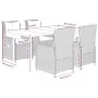 5-piece garden dining set with gray synthetic rattan cushions by , Garden sets - Ref: Foro24-3262857, Price: 654,79 €, Discou...