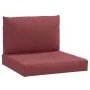 Cushions for pallet sofa 2 units in red wine melange fabric by , Cushions for chairs and sofas - Ref: Foro24-4002650, Price: ...