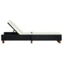 Sun lounger with black synthetic rattan cushion by vidaXL, Loungers - Ref: Foro24-310472, Price: 145,13 €, Discount: %