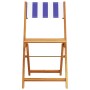 Bistrostühle, 2 Stück Massivholz Akazie und blau-weißer Stoff von , Gartenstühle - Ref: Foro24-367686, Preis: 85,70 €, Rabatt: %