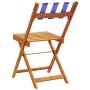 Bistrostühle, 2 Stück Massivholz Akazie und blau-weißer Stoff von , Gartenstühle - Ref: Foro24-367686, Preis: 85,70 €, Rabatt: %