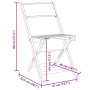Bistrostühle, 2 Stück Massivholz Akazie und blau-weißer Stoff von , Gartenstühle - Ref: Foro24-367686, Preis: 85,70 €, Rabatt: %