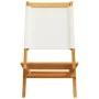 Garden chairs 2 units solid acacia wood and cream white fabric by , Garden chairs - Ref: Foro24-367690, Price: 112,49 €, Disc...