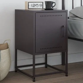 Nachttisch aus schwarzem Stahl 36x39x60,5 cm von , Nachttische - Ref: Foro24-846446, Preis: 53,78 €, Rabatt: %
