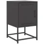 Mesita de noche acero negra 36x39x60,5 cm de , Mesitas de noche - Ref: Foro24-846446, Precio: 53,78 €, Descuento: %