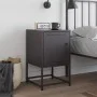 Mesita de noche acero negra 36x39x60,5 cm de , Mesitas de noche - Ref: Foro24-846446, Precio: 53,78 €, Descuento: %