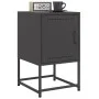 Mesita de noche acero negra 36x39x60,5 cm de , Mesitas de noche - Ref: Foro24-846446, Precio: 53,78 €, Descuento: %