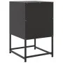 Mesita de noche acero negra 36x39x60,5 cm de , Mesitas de noche - Ref: Foro24-846446, Precio: 53,78 €, Descuento: %