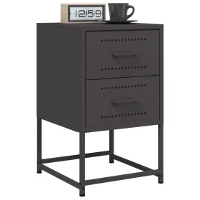 Nachttische 2 Stück, Schwarz, aus Stahl, 36x39x60,5 cm. von , Nachttische - Ref: Foro24-846459, Preis: 119,44 €, Rabatt: %