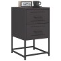 Nachttische 2 Stück, Schwarz, aus Stahl, 36x39x60,5 cm. von , Nachttische - Ref: Foro24-846459, Preis: 121,02 €, Rabatt: %