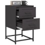 Nachttische 2 Stück, Schwarz, aus Stahl, 36x39x60,5 cm. von , Nachttische - Ref: Foro24-846459, Preis: 121,02 €, Rabatt: %