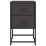 Mesitas de noche 2 uds acero negra 36x39x60,5 cm de , Mesitas de noche - Ref: Foro24-846459, Precio: 121,13 €, Descuento: %