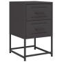 Nachttische 2 Stück, Schwarz, aus Stahl, 36x39x60,5 cm. von , Nachttische - Ref: Foro24-846459, Preis: 121,02 €, Rabatt: %