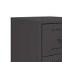 Bedside tables 2 units black steel 36x39x60.5 cm by , Nightstands - Ref: Foro24-846459, Price: 119,44 €, Discount: %
