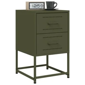 Nachttische, 2 Stück, Olivengrünes Stahl, 36x39x60,5 cm. von , Nachttische - Ref: Foro24-846467, Preis: 93,40 €, Rabatt: %