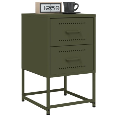 Nachttische, 2 Stück, Olivengrünes Stahl, 36x39x60,5 cm. von , Nachttische - Ref: Foro24-846467, Preis: 94,28 €, Rabatt: %