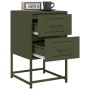 Nachttische, 2 Stück, Olivengrünes Stahl, 36x39x60,5 cm. von , Nachttische - Ref: Foro24-846467, Preis: 94,28 €, Rabatt: %