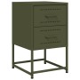 Nachttische, 2 Stück, Olivengrünes Stahl, 36x39x60,5 cm. von , Nachttische - Ref: Foro24-846467, Preis: 94,28 €, Rabatt: %