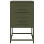 Nachttische, 2 Stück, Olivengrünes Stahl, 36x39x60,5 cm. von , Nachttische - Ref: Foro24-846467, Preis: 94,28 €, Rabatt: %