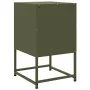 Bedside tables 2 units olive green steel 36x39x60.5 cm by , Nightstands - Ref: Foro24-846467, Price: 93,40 €, Discount: %