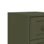 Bedside tables 2 units olive green steel 36x39x60.5 cm by , Nightstands - Ref: Foro24-846467, Price: 93,40 €, Discount: %