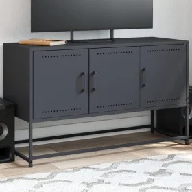 TV-Möbel aus anthrazitgrauem Stahl, 100,5x39x60,5 cm. von , TV-Möbel - Ref: Foro24-846478, Preis: 76,02 €, Rabatt: %