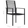 Gartenstühle 2 Einheiten schwarzes PVC-Rattan von vidaXL, Gartenstühle - Ref: Foro24-312171, Preis: 94,03 €, Rabatt: %