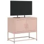 Mueble para TV de acero rosa 68,5x39x60,5 cm de , Muebles TV - Ref: Foro24-846471, Precio: 58,41 €, Descuento: %