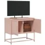 Mueble para TV de acero rosa 68,5x39x60,5 cm de , Muebles TV - Ref: Foro24-846471, Precio: 58,41 €, Descuento: %