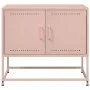 Mueble para TV de acero rosa 68,5x39x60,5 cm de , Muebles TV - Ref: Foro24-846471, Precio: 58,41 €, Descuento: %