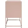 Mueble para TV de acero rosa 68,5x39x60,5 cm de , Muebles TV - Ref: Foro24-846471, Precio: 58,41 €, Descuento: %