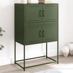 Olivgrüner Stahlschrank 68,5x38,5x107 cm von , Sideboards - Ref: Foro24-846486, Preis: 110,38 €, Rabatt: %