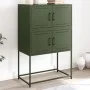 Olivgrüner Stahlschrank 68,5x38,5x107 cm von , Sideboards - Ref: Foro24-846486, Preis: 110,38 €, Rabatt: %