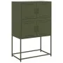 Olivgrüner Stahlschrank 68,5x38,5x107 cm von , Sideboards - Ref: Foro24-846486, Preis: 110,38 €, Rabatt: %