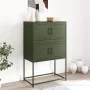 Olivgrüner Stahlschrank 68,5x38,5x107 cm von , Sideboards - Ref: Foro24-846486, Preis: 110,38 €, Rabatt: %