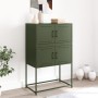 Olivgrüner Stahlschrank 68,5x38,5x107 cm von , Sideboards - Ref: Foro24-846486, Preis: 111,84 €, Rabatt: %