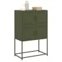 Olivgrüner Stahlschrank 68,5x38,5x107 cm von , Sideboards - Ref: Foro24-846486, Preis: 110,38 €, Rabatt: %