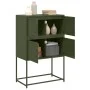 Olive green steel sideboard 68.5x38.5x107 cm by , Sideboards - Ref: Foro24-846486, Price: 110,38 €, Discount: %
